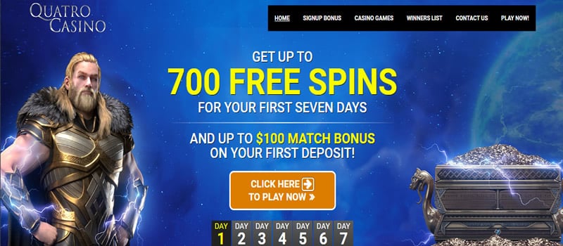 quatro casino bonus 700 gratissnurr