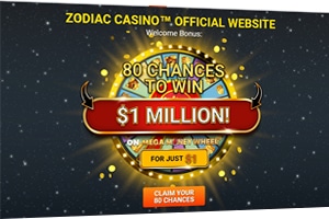 casino zodiac $1 million